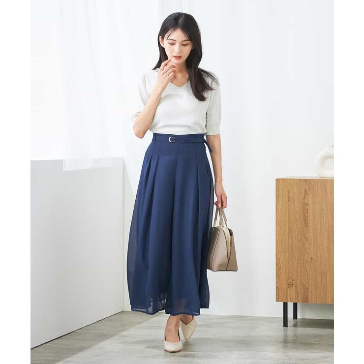 シアーワイドパンツ | a.v.v【WOMEN】 | 詳細画像9 