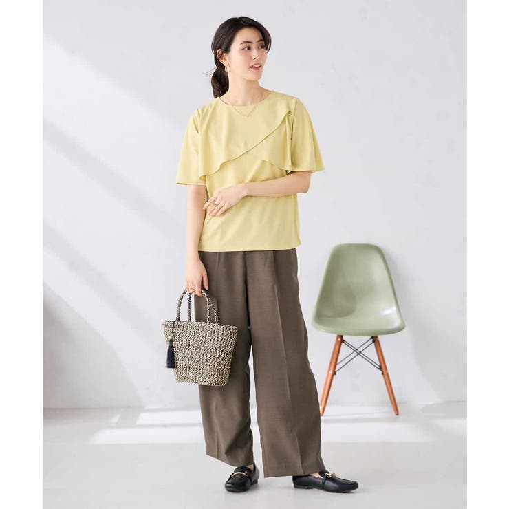【接触冷感 UVカット】リネンライク2タックワイドパンツ【セットアップ対応 アン… | a.v.v【WOMEN】 | 詳細画像23 