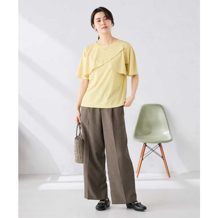 【接触冷感 UVカット】リネンライク2タックワイドパンツ【セットアップ対応 アン… | a.v.v【WOMEN】 | 詳細画像24 