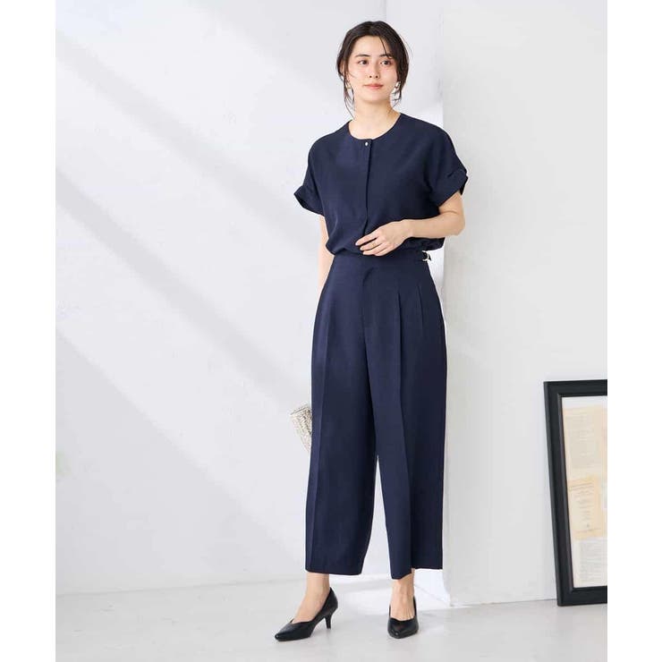 【接触冷感 UVカット】リネンライククロップドパンツ【セットアップ対応 アンチピ… | a.v.v【WOMEN】 | 詳細画像10 