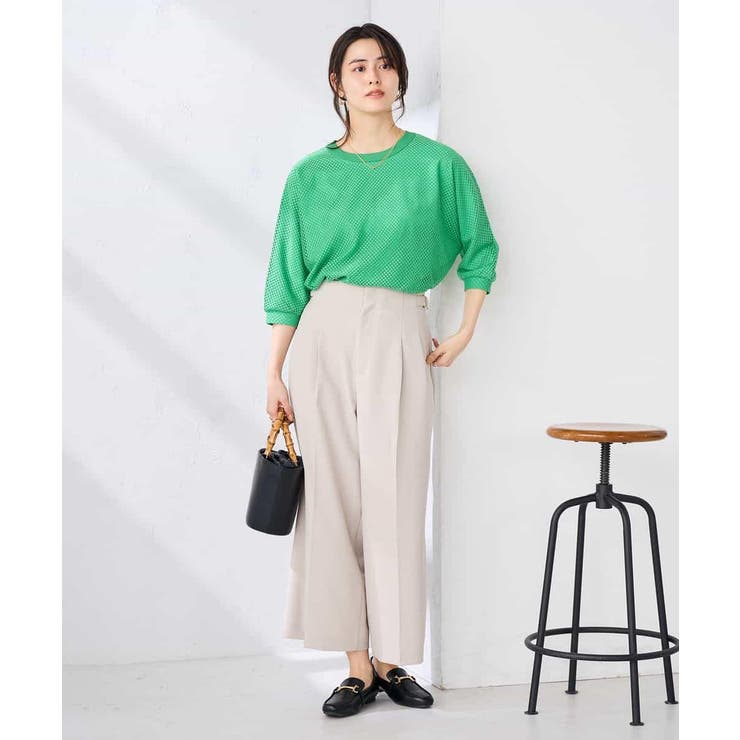 【接触冷感 UVカット】リネンライククロップドパンツ【セットアップ対応 アンチピ… | a.v.v【WOMEN】 | 詳細画像16 