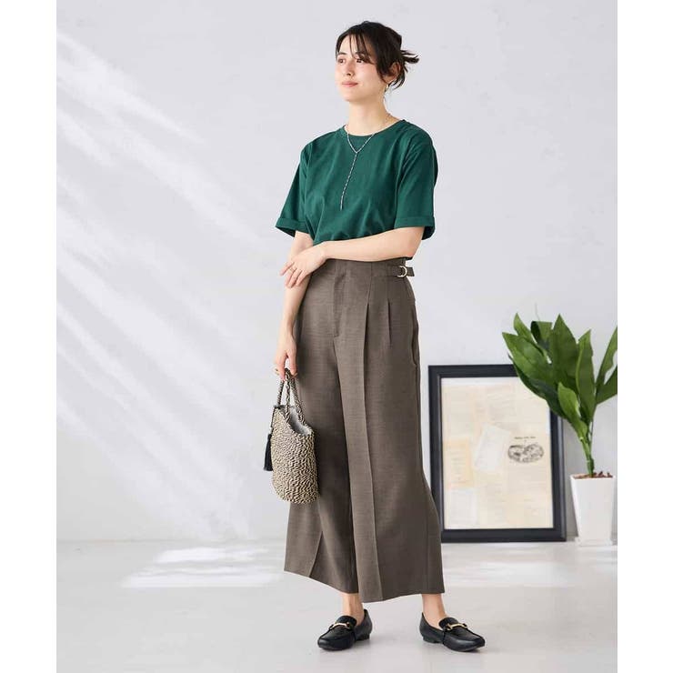 【接触冷感 UVカット】リネンライククロップドパンツ【セットアップ対応 アンチピ… | a.v.v【WOMEN】 | 詳細画像24 