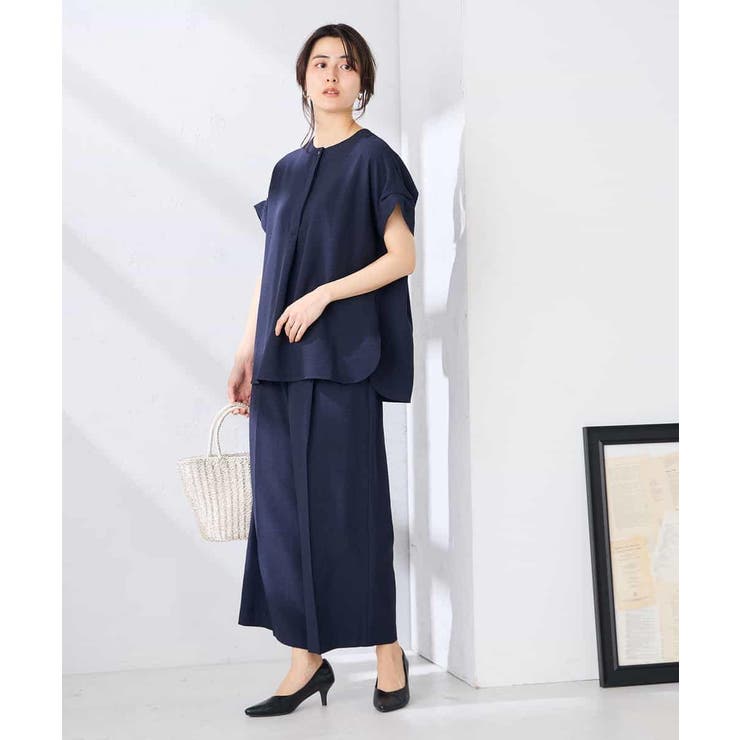 【接触冷感 UVカット】リネンライククロップドパンツ【セットアップ対応 アンチピ… | a.v.v【WOMEN】 | 詳細画像7 