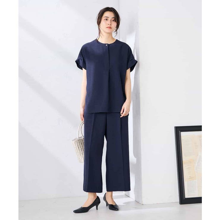【接触冷感 UVカット】リネンライククロップドパンツ【セットアップ対応 アンチピ… | a.v.v【WOMEN】 | 詳細画像8 