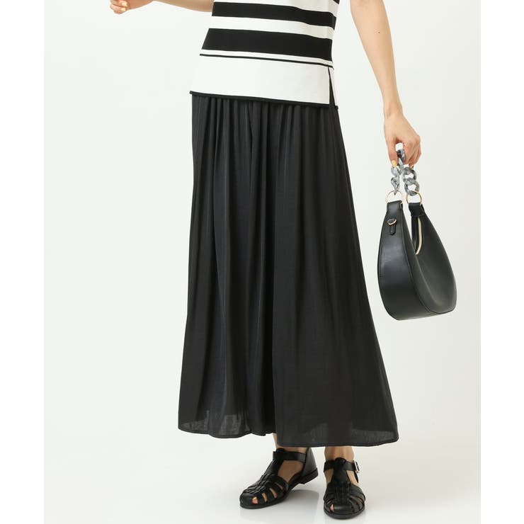 【イージーケア】落ち感ギャザースカンツ | a.v.v【WOMEN】 | 詳細画像19 