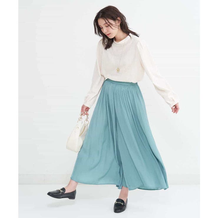 【イージーケア】落ち感ギャザースカンツ | a.v.v【WOMEN】 | 詳細画像24 