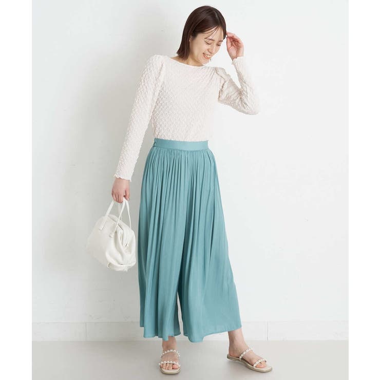 【イージーケア】落ち感ギャザースカンツ | a.v.v【WOMEN】 | 詳細画像25 