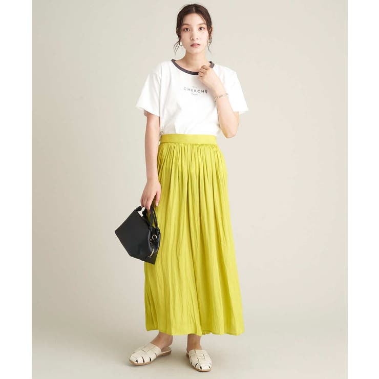 【イージーケア】落ち感ギャザースカンツ | a.v.v【WOMEN】 | 詳細画像3 