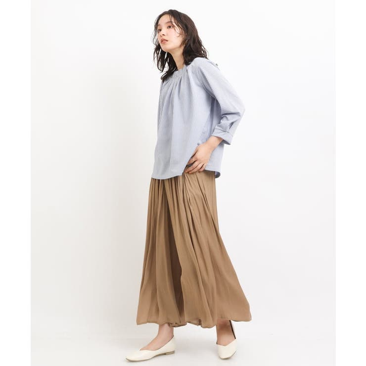 【イージーケア】落ち感ギャザースカンツ | a.v.v【WOMEN】 | 詳細画像30 