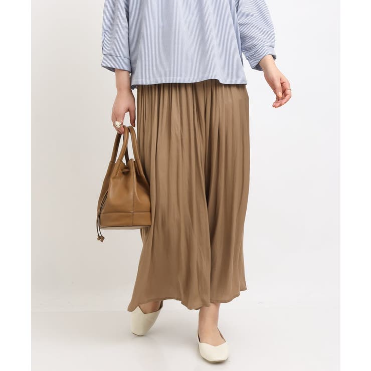 【イージーケア】落ち感ギャザースカンツ | a.v.v【WOMEN】 | 詳細画像31 