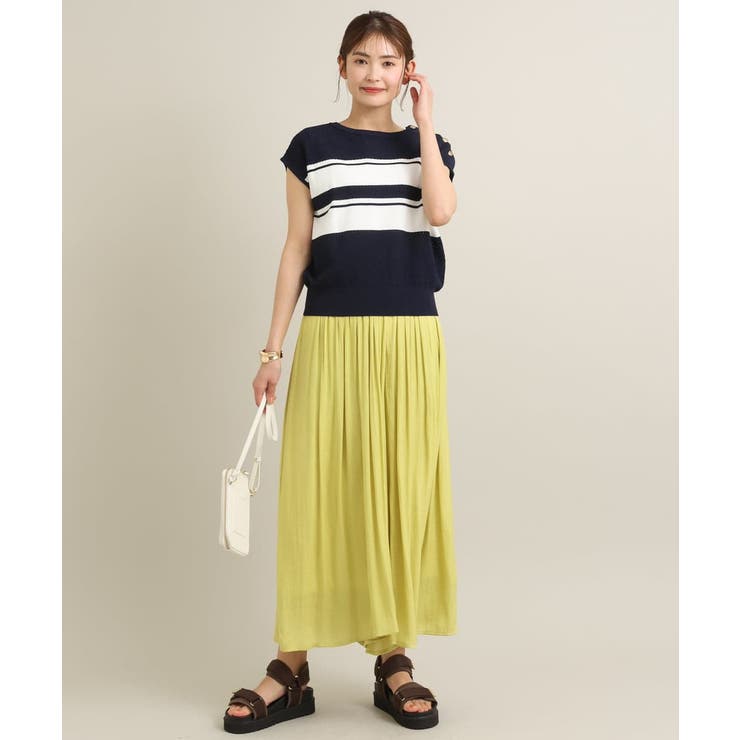 【イージーケア】落ち感ギャザースカンツ | a.v.v【WOMEN】 | 詳細画像37 