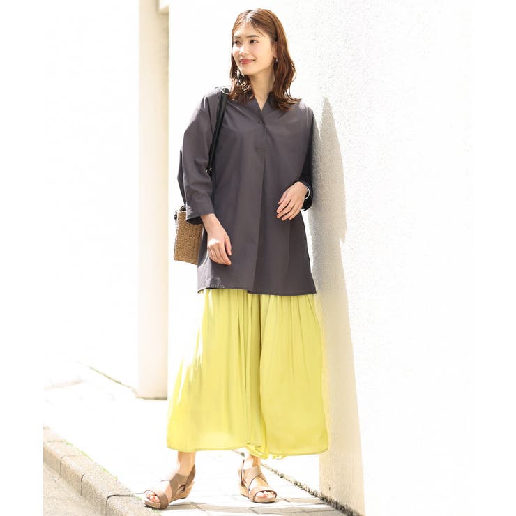 【イージーケア】落ち感ギャザースカンツ | a.v.v【WOMEN】 | 詳細画像42 