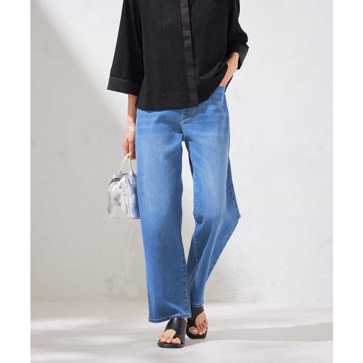 【接触冷感/ストレッチ】デニムストレートパンツ | a.v.v【WOMEN】 | 詳細画像11 