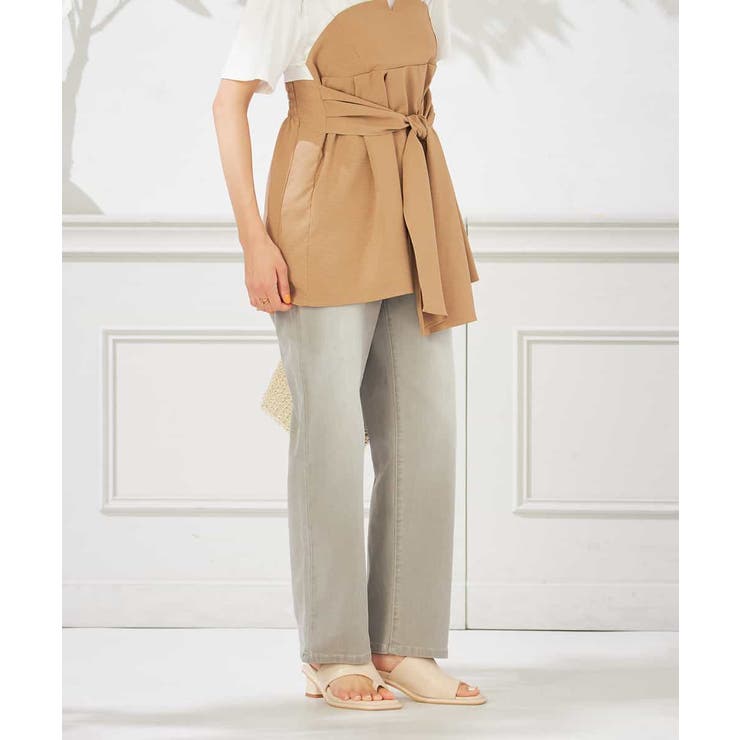 【接触冷感/ストレッチ】デニムストレートパンツ | a.v.v【WOMEN】 | 詳細画像16 