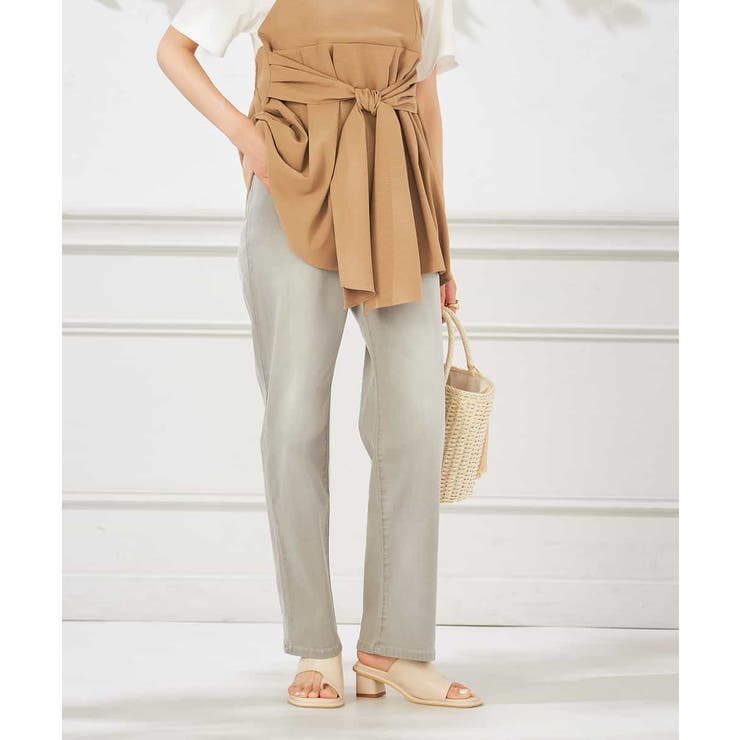 【接触冷感/ストレッチ】デニムストレートパンツ | a.v.v【WOMEN】 | 詳細画像17 