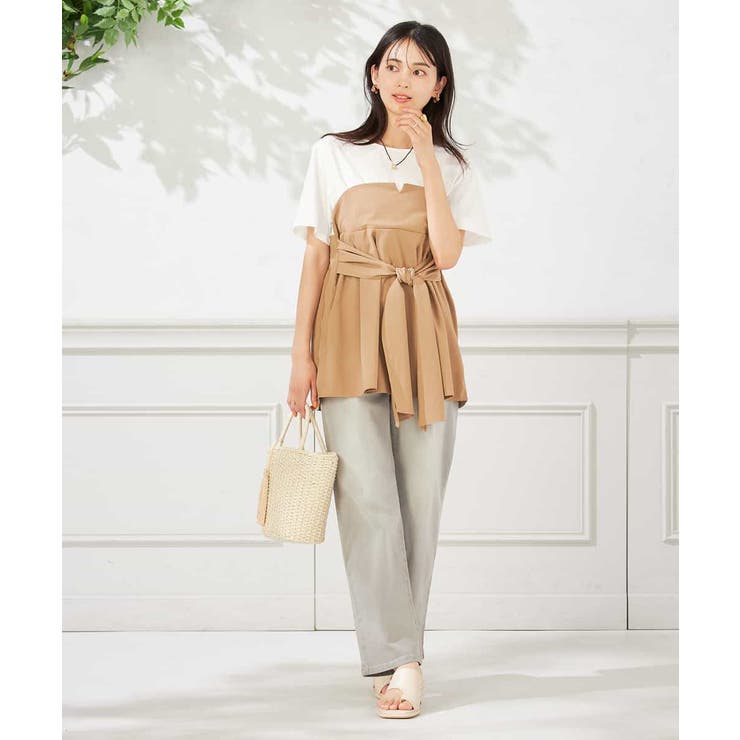 【接触冷感/ストレッチ】デニムストレートパンツ | a.v.v【WOMEN】 | 詳細画像21 