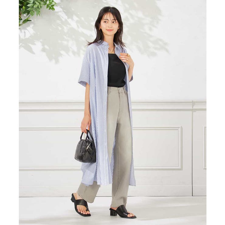 【接触冷感/ストレッチ】デニムストレートパンツ | a.v.v【WOMEN】 | 詳細画像25 