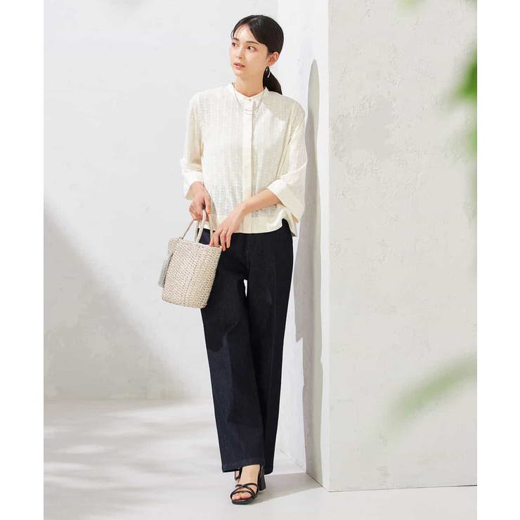 【接触冷感/ストレッチ】デニムワイドパンツ | a.v.v【WOMEN】 | 詳細画像15 