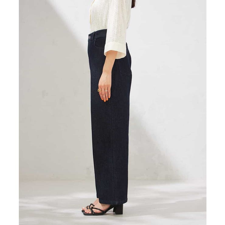 【接触冷感/ストレッチ】デニムワイドパンツ | a.v.v【WOMEN】 | 詳細画像17 