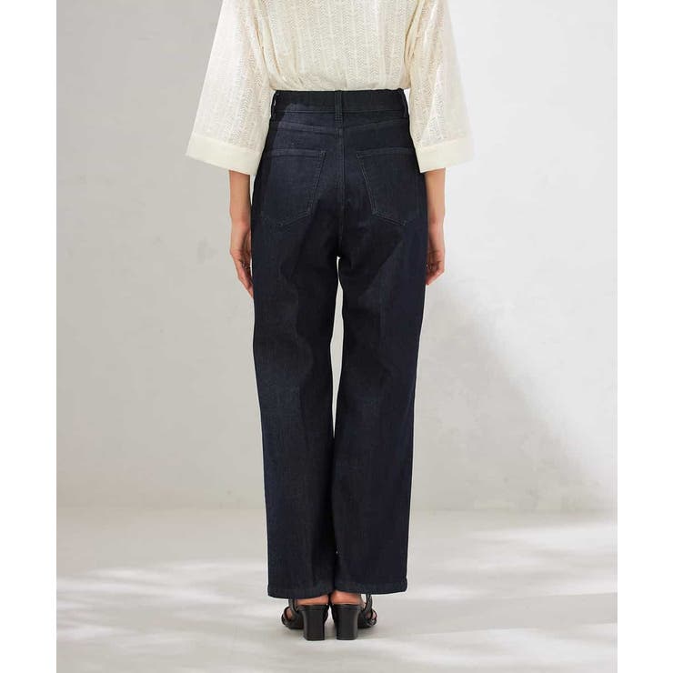 【接触冷感/ストレッチ】デニムワイドパンツ | a.v.v【WOMEN】 | 詳細画像18 