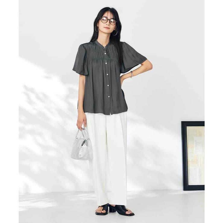 【洗える】タックワイドテーパードパンツ【WEB限定】 | a.v.v【WOMEN】 | 詳細画像15 