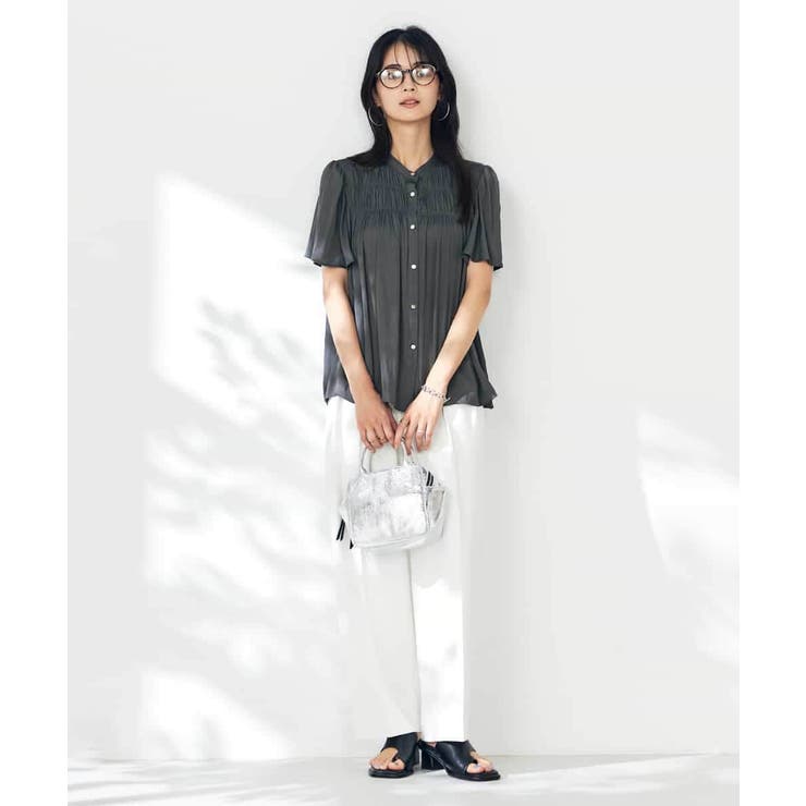 【洗える】タックワイドテーパードパンツ【WEB限定】 | a.v.v【WOMEN】 | 詳細画像17 