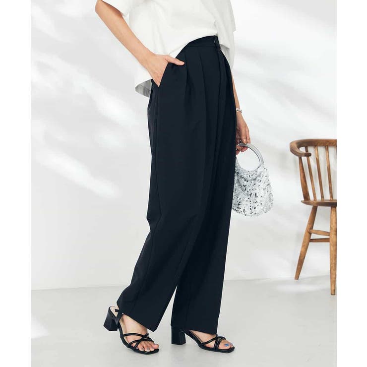 【洗える】タックワイドテーパードパンツ【WEB限定】 | a.v.v【WOMEN】 | 詳細画像19 