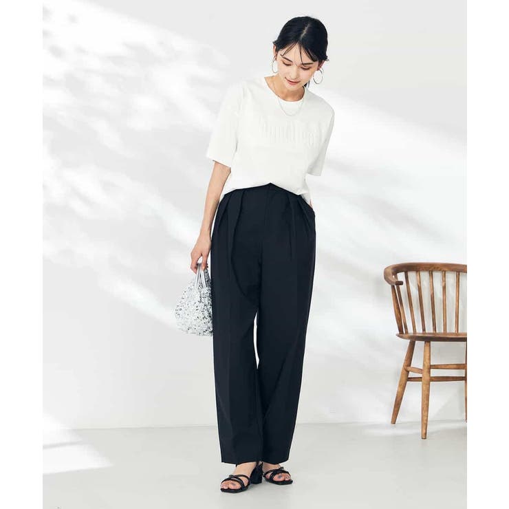 【洗える】タックワイドテーパードパンツ【WEB限定】 | a.v.v【WOMEN】 | 詳細画像22 