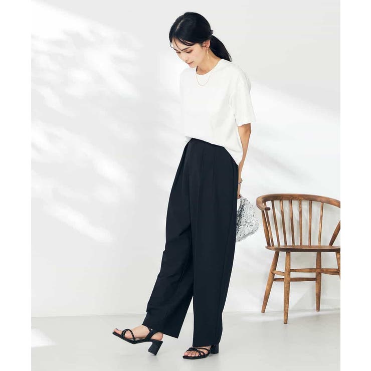 【洗える】タックワイドテーパードパンツ【WEB限定】 | a.v.v【WOMEN】 | 詳細画像25 