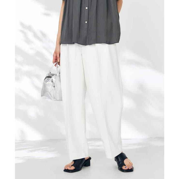 【洗える】タックワイドテーパードパンツ【WEB限定】 | a.v.v【WOMEN】 | 詳細画像9 