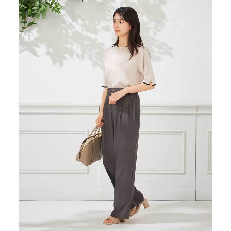 【洗える】ベルト付きストレートパンツ | a.v.v【WOMEN】 | 詳細画像22 