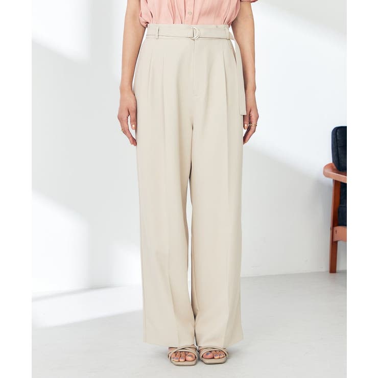 【洗える】ベルト付きストレートパンツ | a.v.v【WOMEN】 | 詳細画像25 