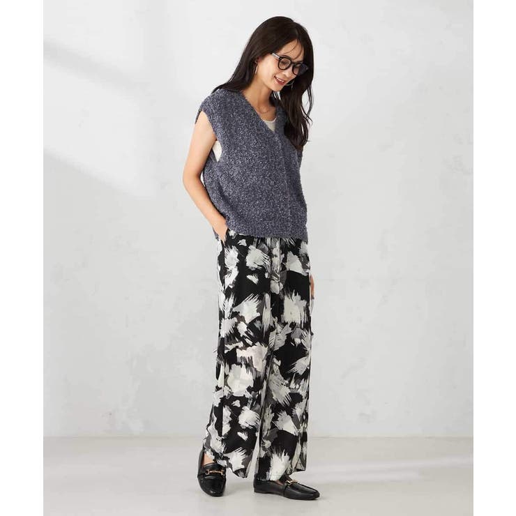 【マシンウォッシャブル】プリントイージーパンツ | a.v.v【WOMEN】 | 詳細画像13 