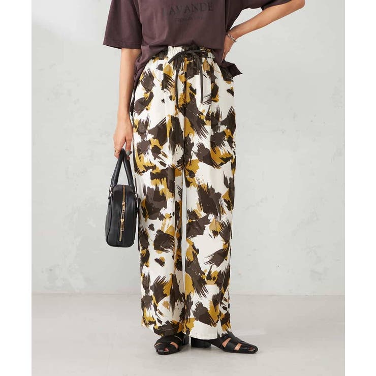 【マシンウォッシャブル】プリントイージーパンツ | a.v.v【WOMEN】 | 詳細画像2 