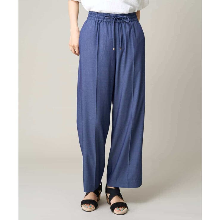 【接触冷感/洗える/ストレッチ】デニム見え美楽るイージーワイドパンツ | a.v.v【WOMEN】 | 詳細画像19