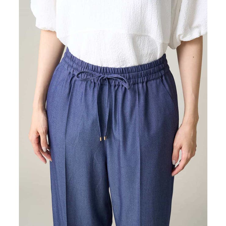 【接触冷感/洗える/ストレッチ】デニム見え美楽るイージーワイドパンツ | a.v.v【WOMEN】 | 詳細画像22