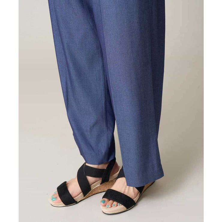 【接触冷感/洗える/ストレッチ】デニム見え美楽るイージーワイドパンツ | a.v.v【WOMEN】 | 詳細画像25