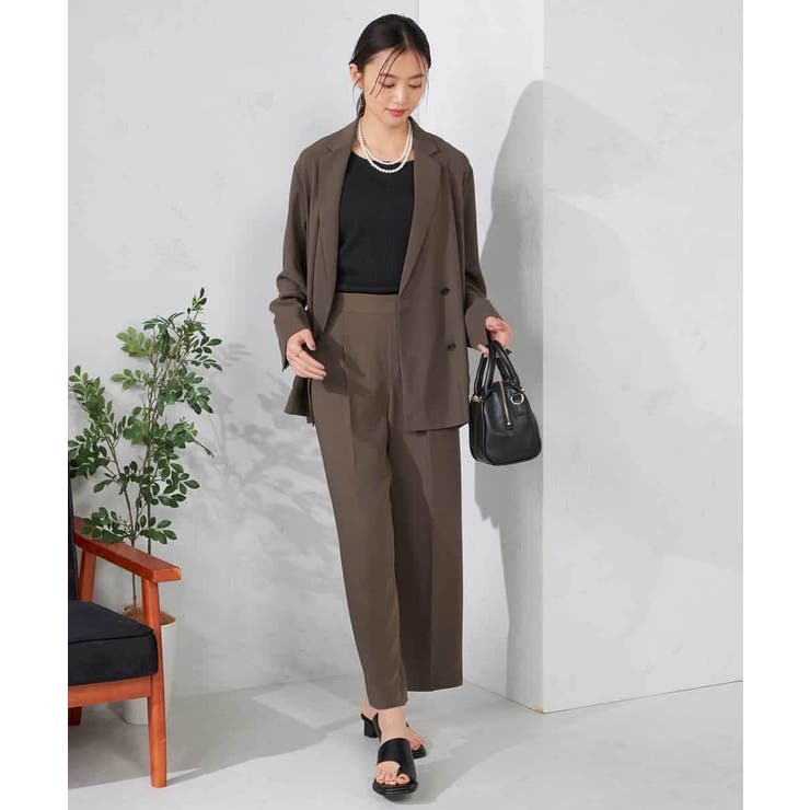 【接触冷感/UVカット/吸水速乾】美ラクるスッキリ見えワイドパンツ | a.v.v【WOMEN】 | 詳細画像7 