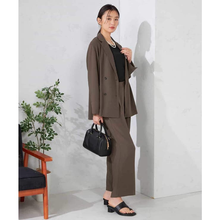 【接触冷感/UVカット/吸水速乾】美ラクるスッキリ見えワイドパンツ | a.v.v【WOMEN】 | 詳細画像8 