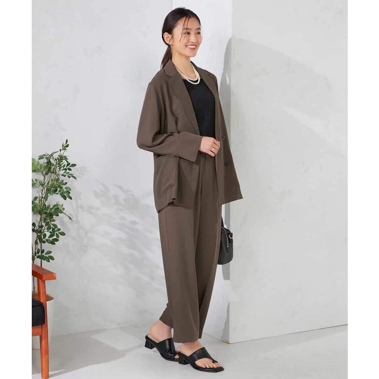 【接触冷感/UVカット/吸水速乾】美ラクるスッキリ見えワイドパンツ | a.v.v【WOMEN】 | 詳細画像9 