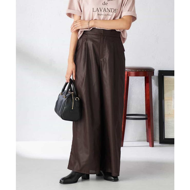 シアーワイドパンツ | a.v.v【WOMEN】 | 詳細画像18 