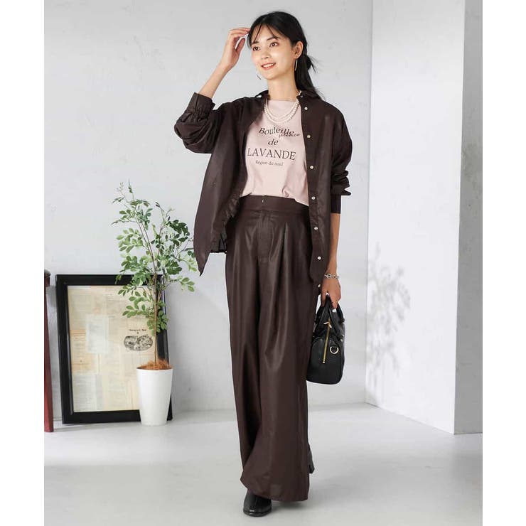 シアーワイドパンツ | a.v.v【WOMEN】 | 詳細画像26 