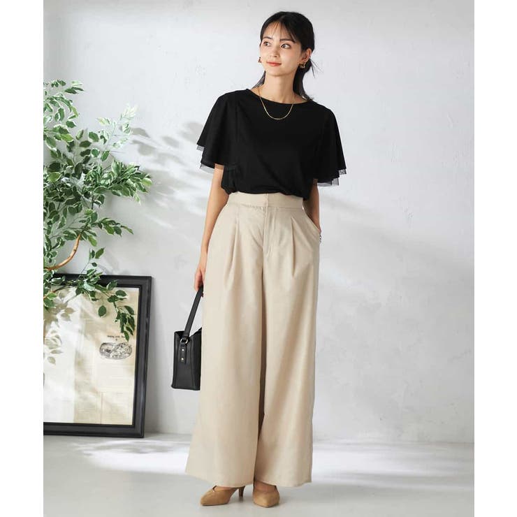 シアーワイドパンツ | a.v.v【WOMEN】 | 詳細画像8 