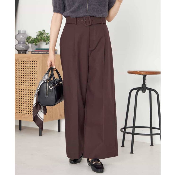 ベルテッドワイドパンツ | a.v.v【WOMEN】 | 詳細画像24 