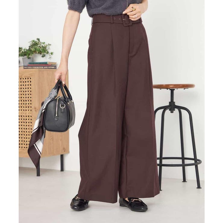 ベルテッドワイドパンツ | a.v.v【WOMEN】 | 詳細画像26 