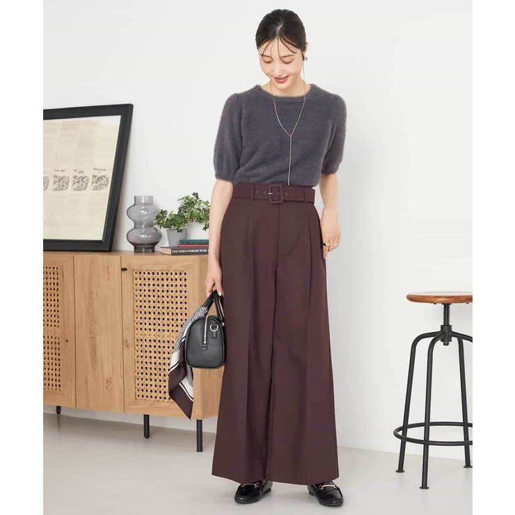 ベルテッドワイドパンツ | a.v.v【WOMEN】 | 詳細画像29 