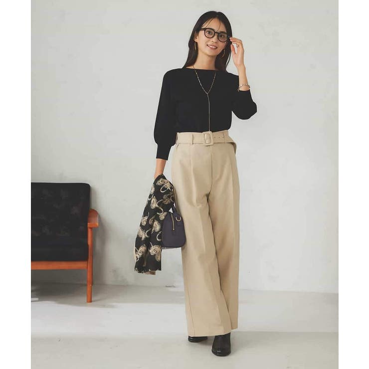 ベルテッドワイドパンツ | a.v.v【WOMEN】 | 詳細画像8 