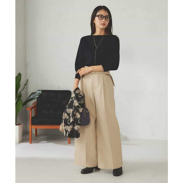 ベルテッドワイドパンツ | a.v.v【WOMEN】 | 詳細画像9 