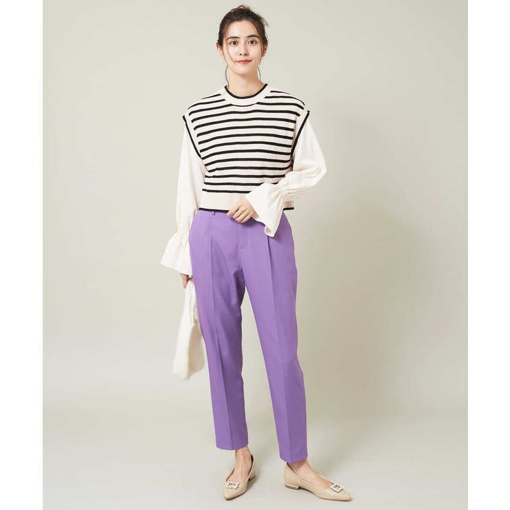 【イージーケア】美楽るタックテーパードパンツ | a.v.v【WOMEN】 | 詳細画像11 