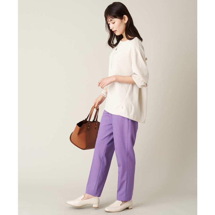 【イージーケア】美楽るタックテーパードパンツ | a.v.v【WOMEN】 | 詳細画像14 